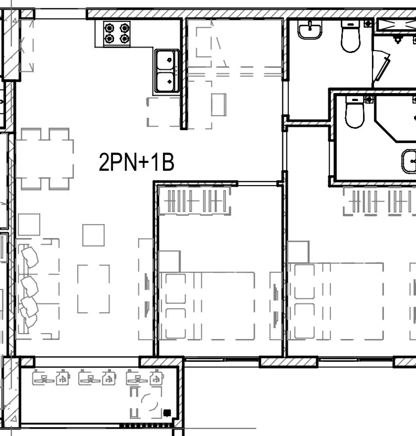 Thiết kế căn hộ 2 phòng ngủ dự án The Privia